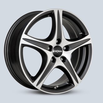 Ronal R56 schwarzmatt-frontkopiert 7x17 5x112 ET44