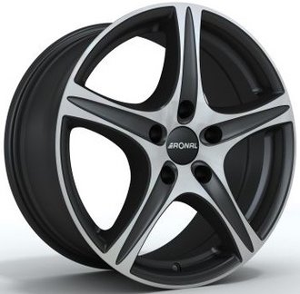 Ronal R56 schwarzmatt-frontkopiert 7x17 5x100 ET37